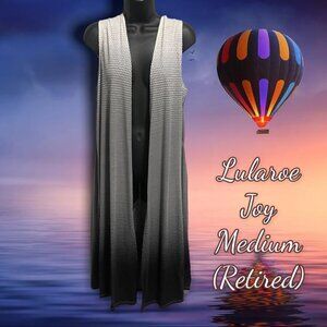 LULAROE Ombré Joy White Gray Black Size Medium